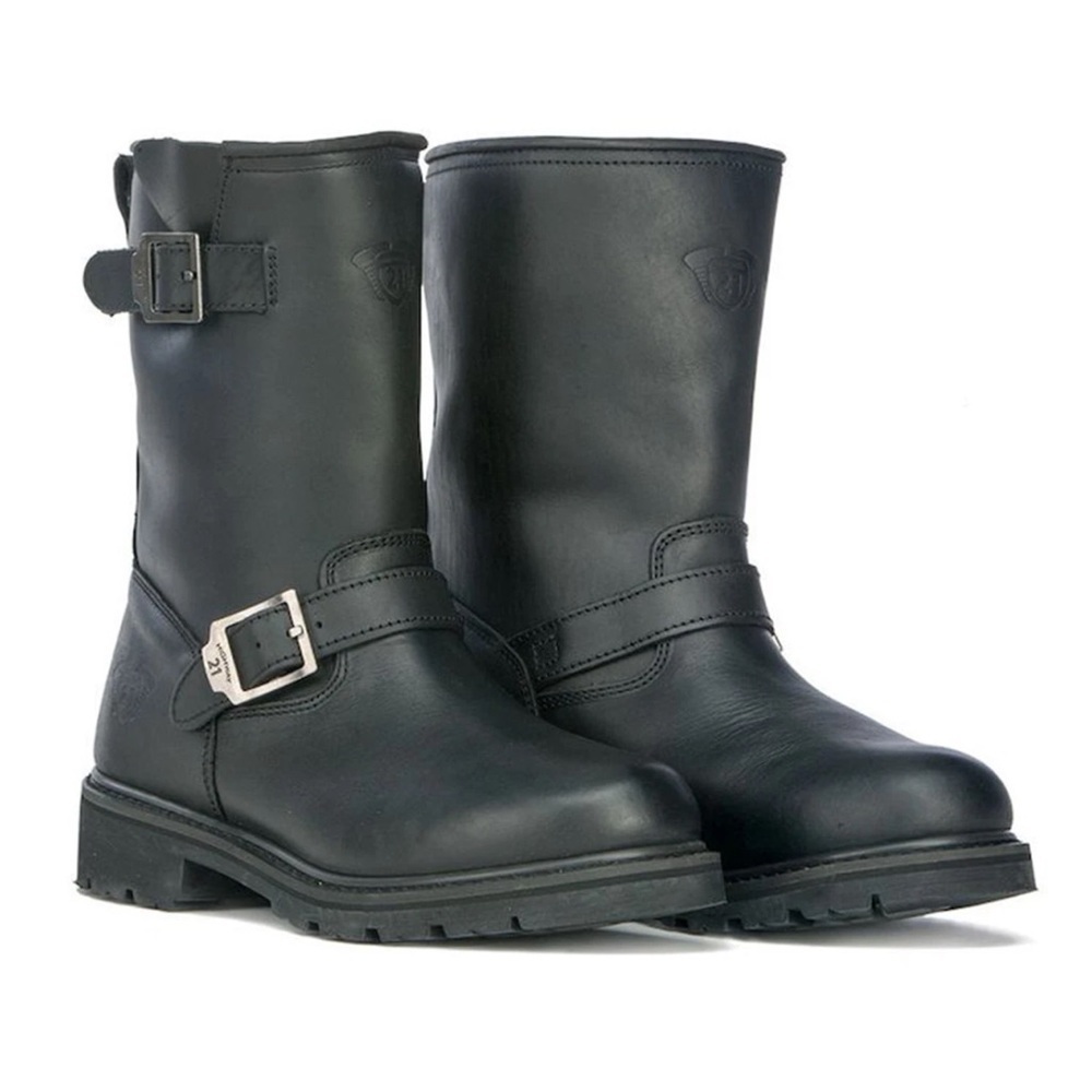 Harley Davidson Widman 8.75" Boots Mens 9.5 Black Leather Zip Harness Motorcycle